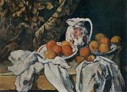 Paul Cezanne Still life with curtain oil on canvas